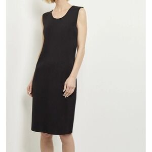 Misook Sleeveless Sheath Knit Dress Black Size M NWT $278 Wrinkle Fade Resistant